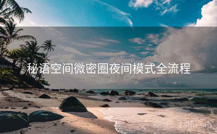 秘语空间微密圈夜间模式全流程  第2张