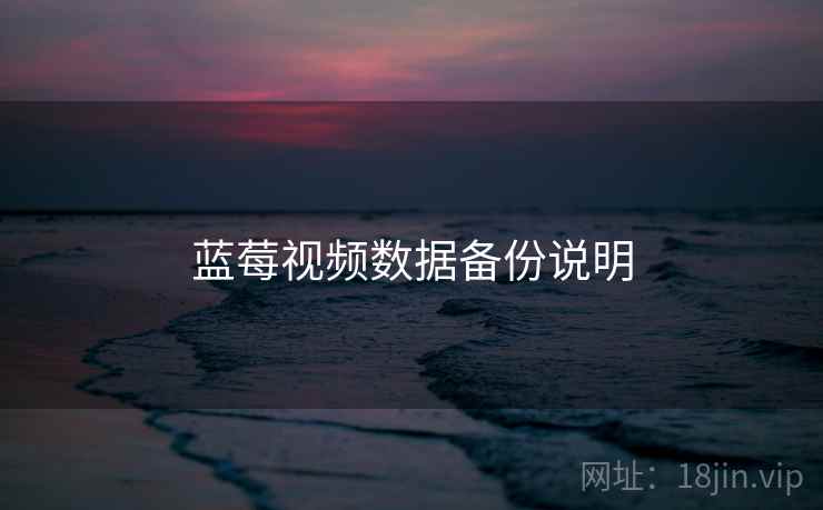 蓝莓视频数据备份说明 第1张 蓝莓视频数据备份说明 第1张