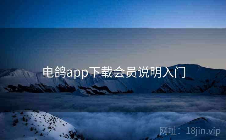 电鸽app下载会员说明入门 第1张 电鸽app下载会员说明入门 第1张